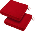19x19x3 in Outdoor Square Corner Chair Cushions Set of 2 - Thick Water