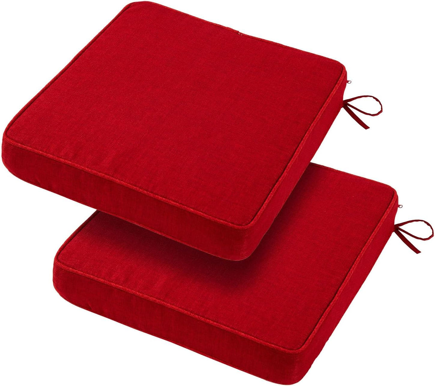 Outdoor Square Corner Chair Cushions Set of 2 for Comfort