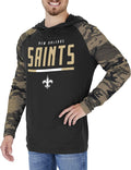 Zubaz Men's Lightweight NFL Pullover Hoodies with Accent Sleeves