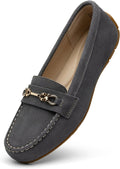 Women's Suede Loafers Slip-Ons - Lightweight Cushioned Driving Mocs