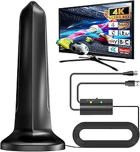 2024 Upgraded Indoor TV Antenna with 770+ Miles Range