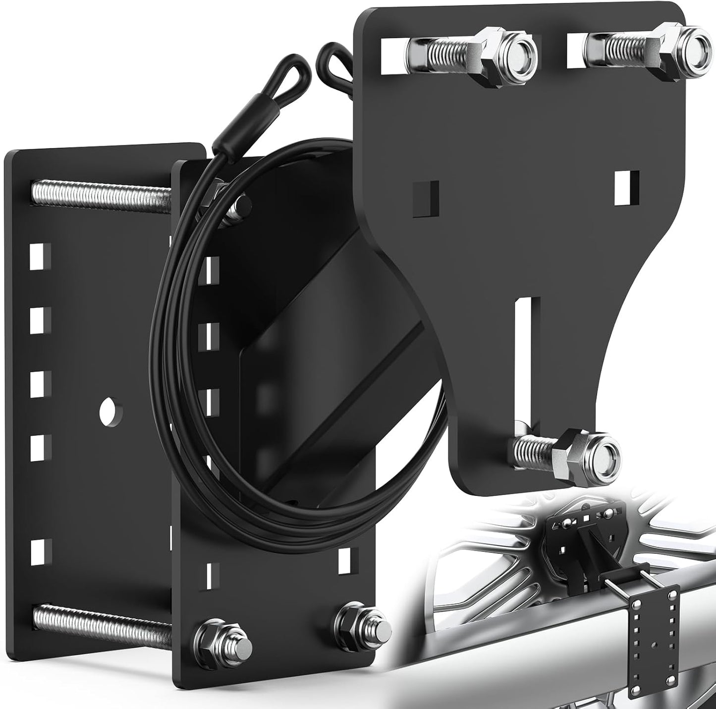 PAULINN Trailer Spare Tire Mount for 4 to 8 Lug Wheels