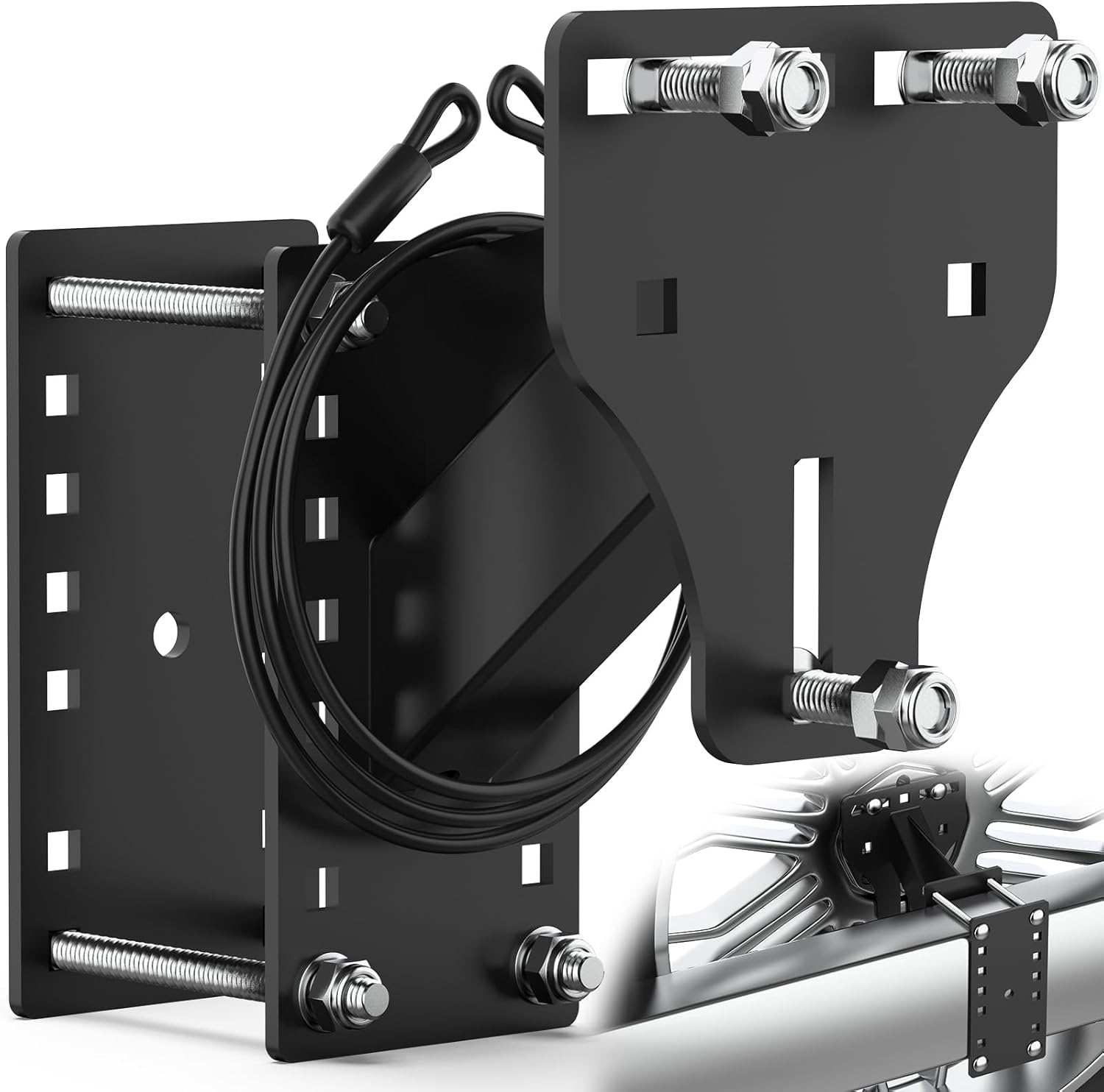 PAULINN Trailer Spare Tire Mount for 4 to 8 Lug Wheels