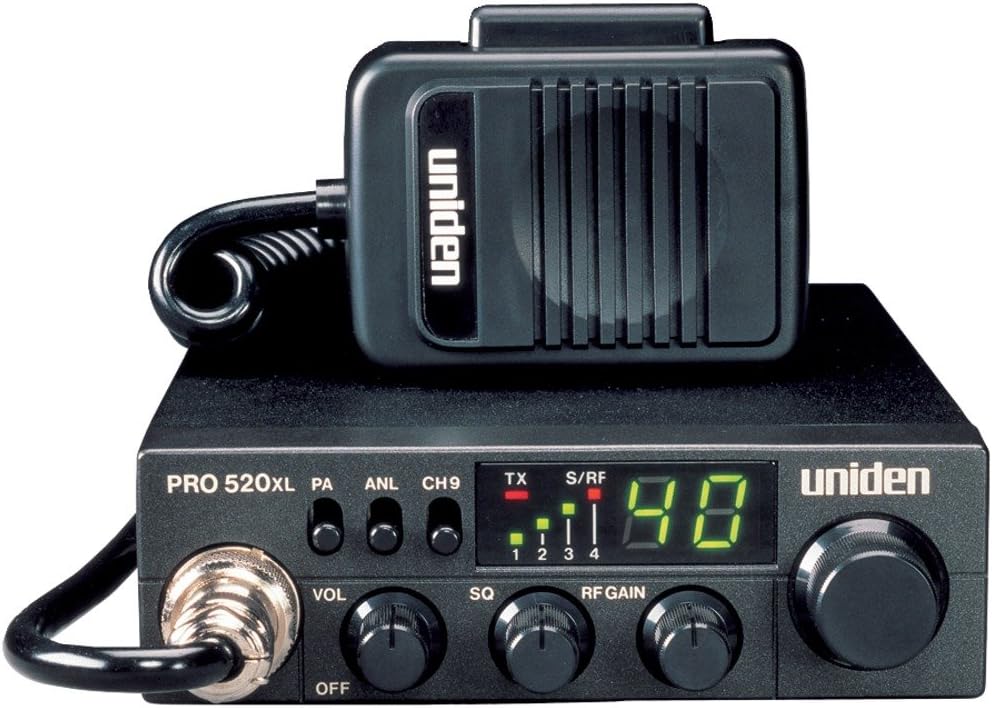 Uniden 40-Channel Compact Mobile CB Radio with PA Functionality