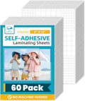 Self Adhesive Laminating Sheets 9 x 12 in 60 Pack - No Heat, No