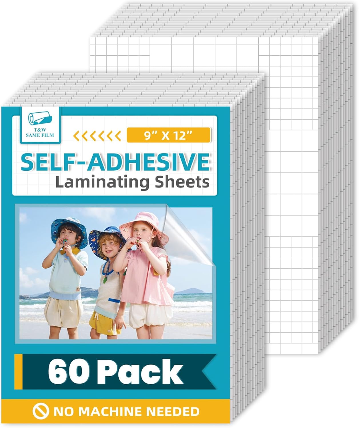 Easy Laminating: T&W SAME FILM 60 Pack Self Seal Sheets
