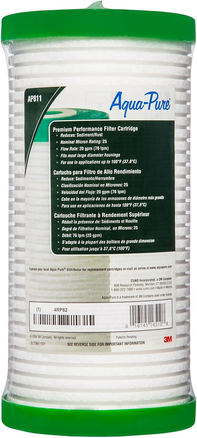 3M Aqua-Pure AP811 Whole House Replacement Water Filter Cartridge