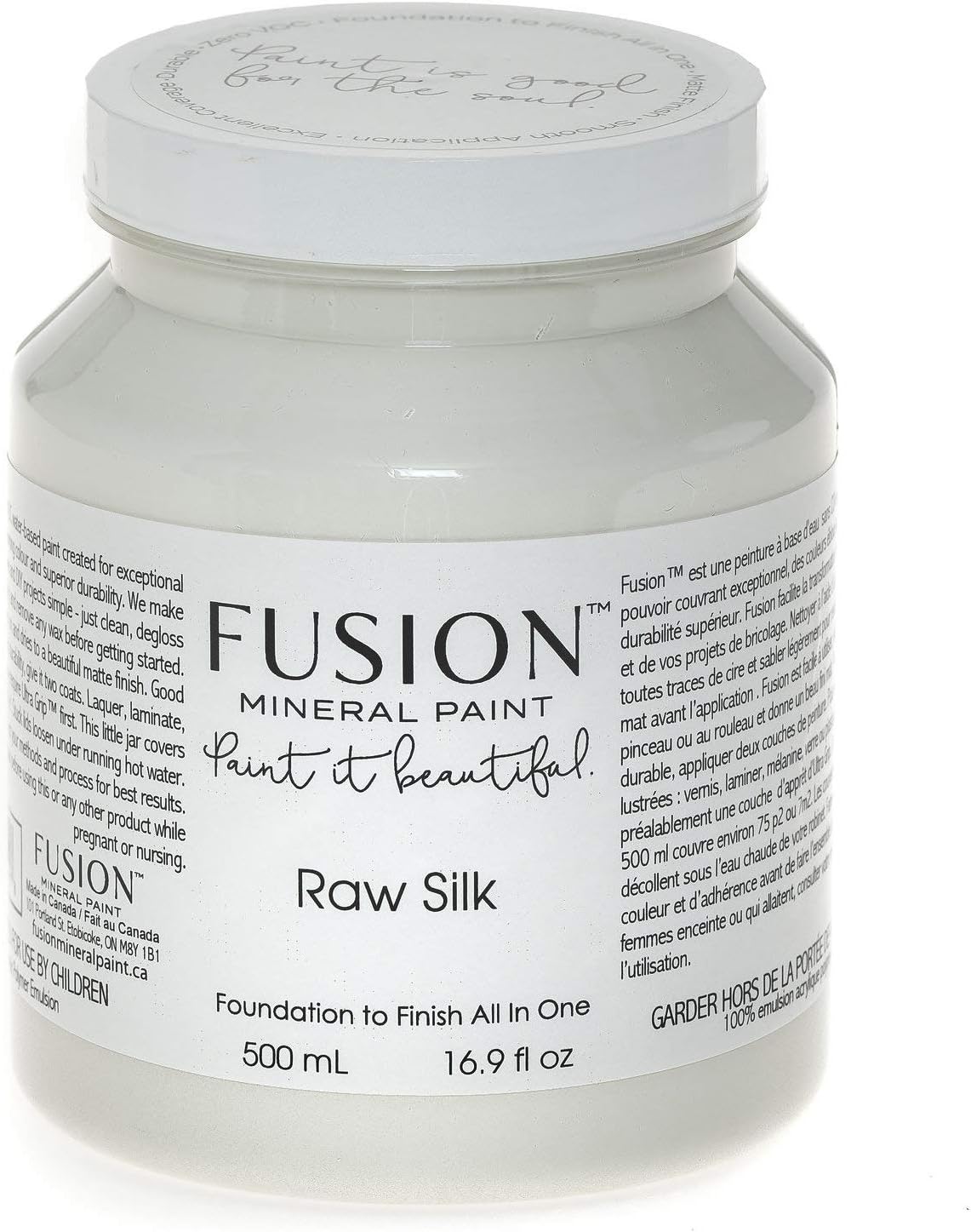 Fusion Mineral Paint Raw Silk 500ml - Easy All In One Solution