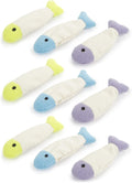 Fish Flop Crinkle Catnip Cat Toys 9 Count - Crinkle Fish Set