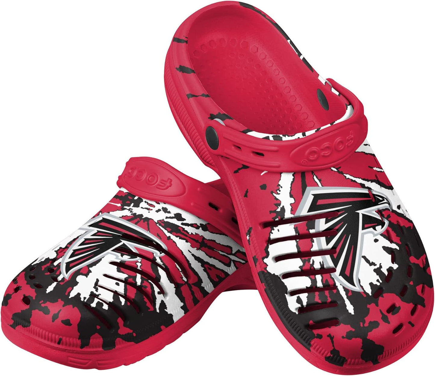 FOCO Men's NFL Team Logo Tie-dye Garden Water Sandals Shoes