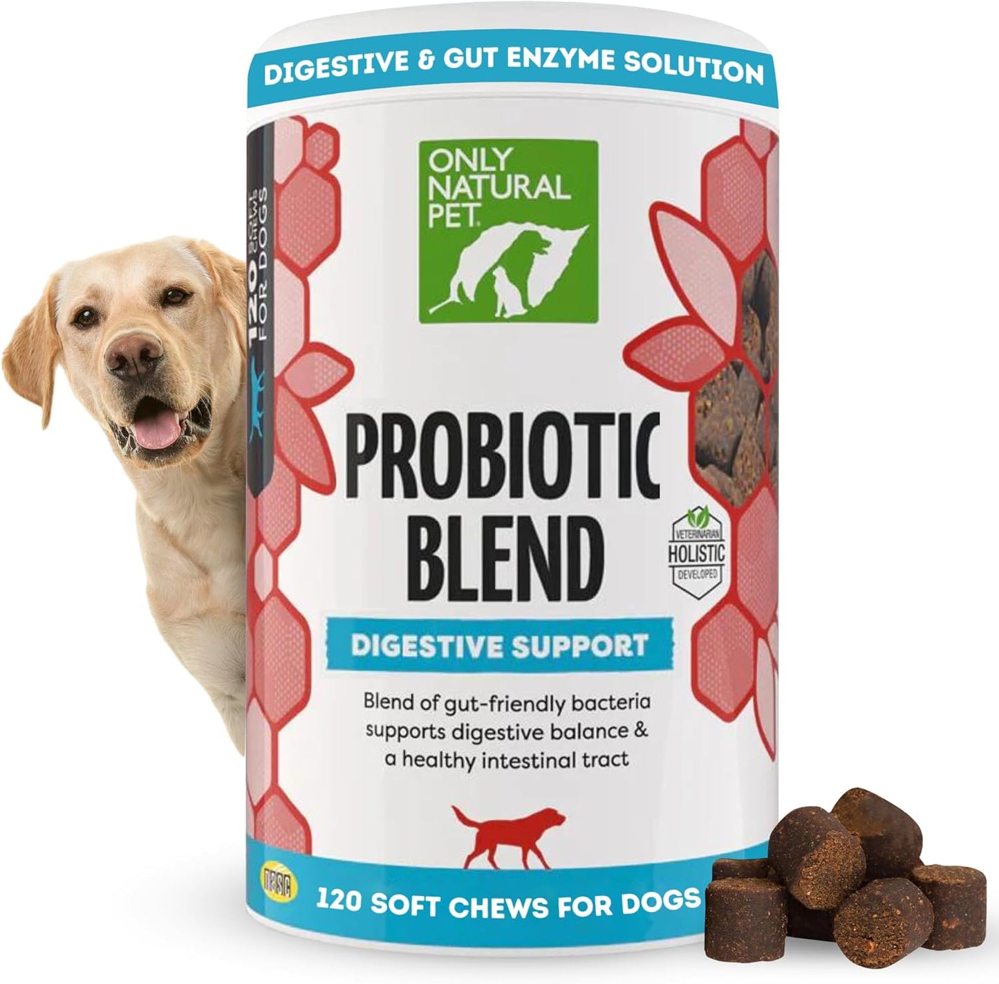 Only Natural Pet Probiotic Dog and Cat Supplement for Digestive Health