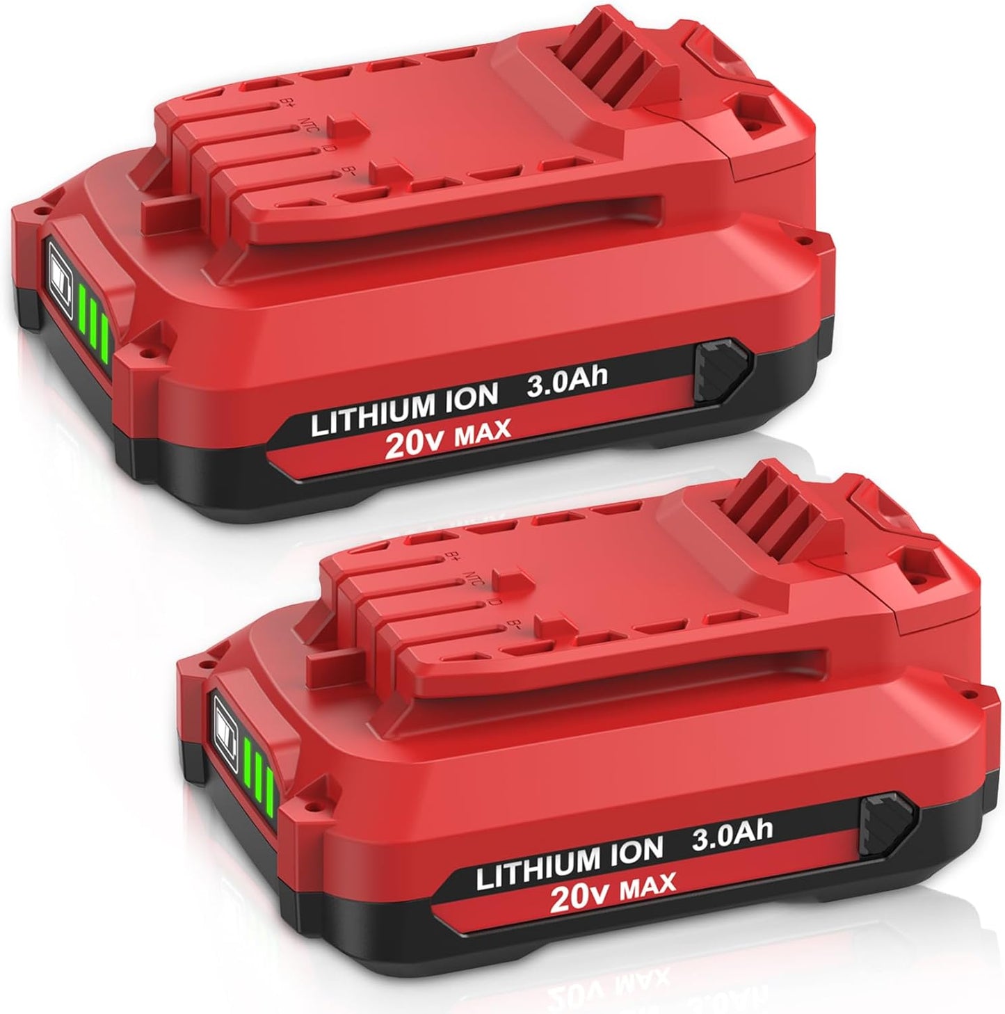 2 Pack 20V 3000mAh Replacement for Craftsman V20 Batteries