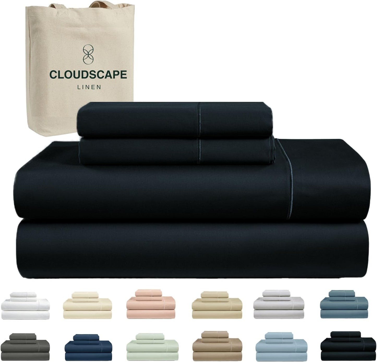 100% Egyptian Cotton Sheets Full Size Set for Luxurious Comfort