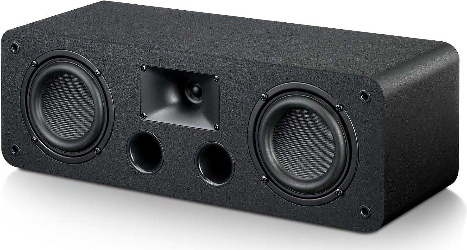 Saiyin Center Channel Speaker with Dual 4-Inch Woofers for Clarity