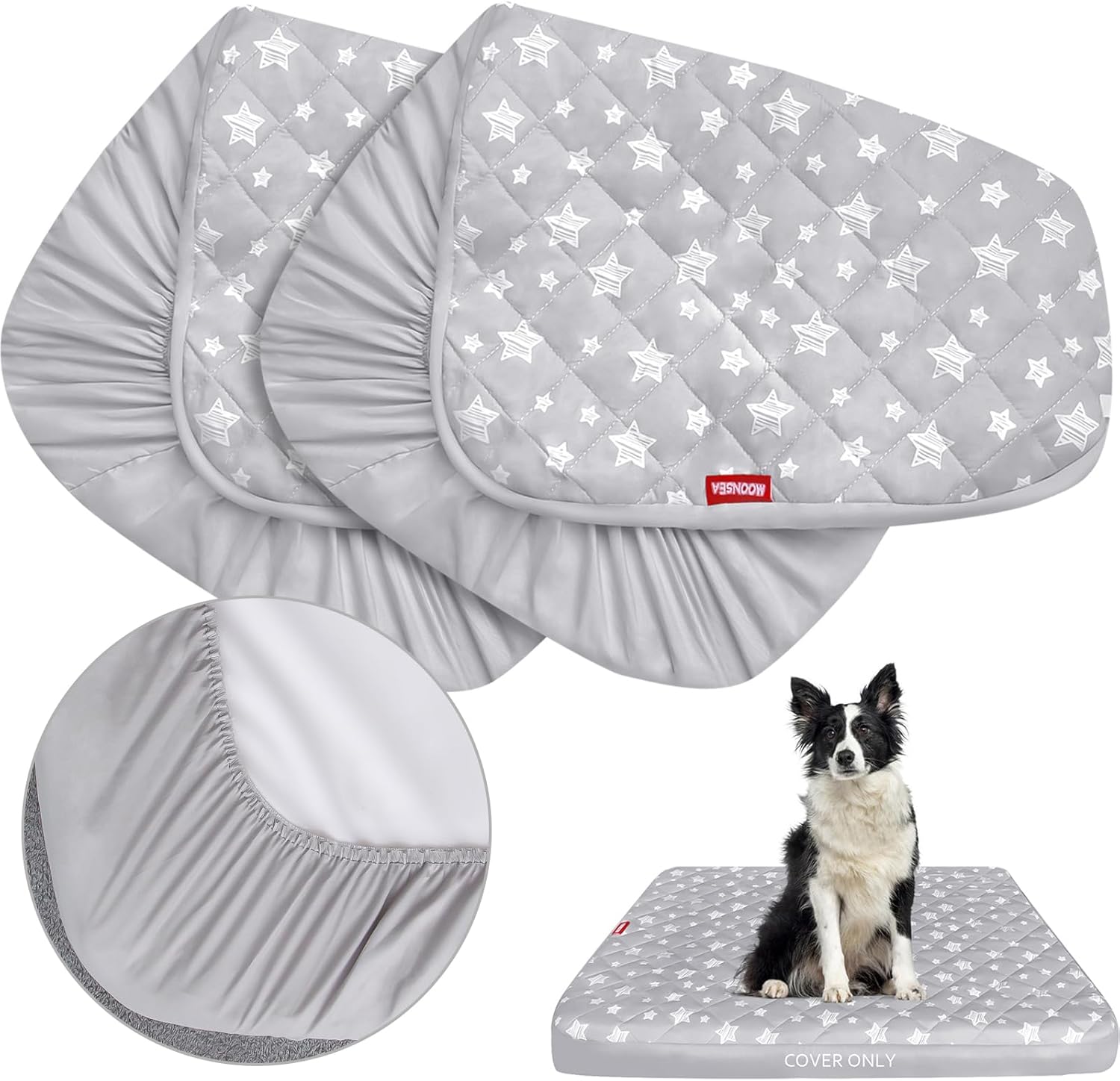 Waterproof Dog Bed Covers Replacement Washable 2 Pack for Pets
