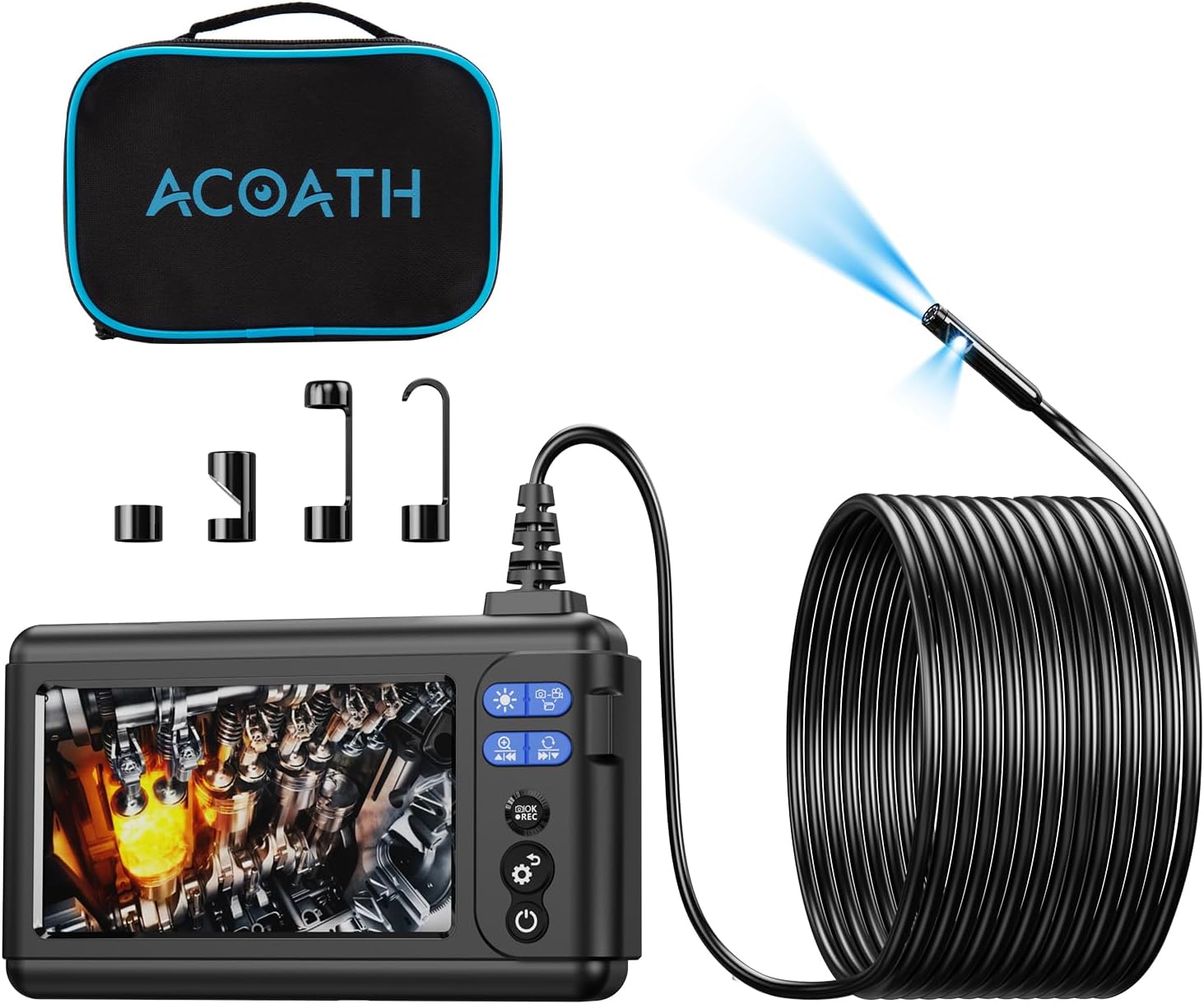 Borescope Endoscope Camera with Light for Industrial Inspections