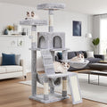 Heybly Cat Tree Multi-Level Cat Tower - Cozy Condo for Multiple Cats