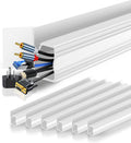 6 Pack Cable Management Under Desk J Channel Raceway - Clean Desk