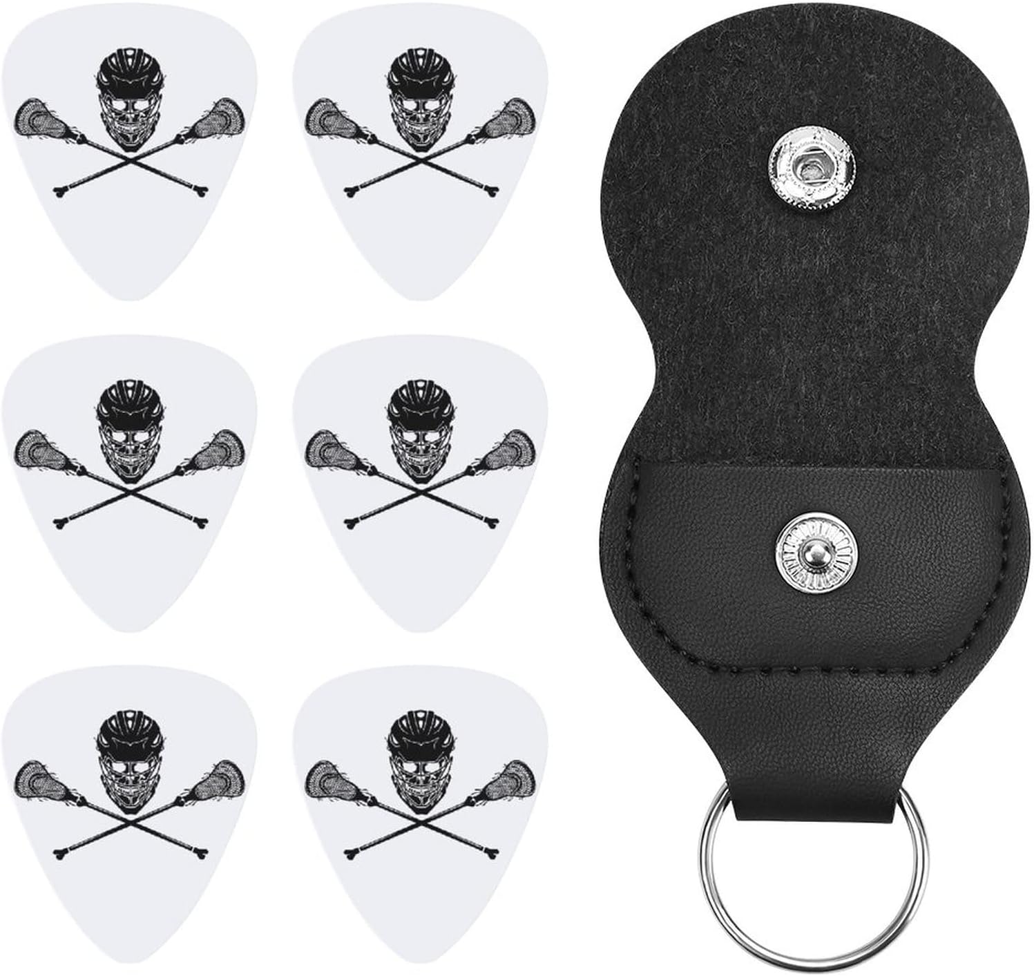 Lacrosse Guitar Picks Set with Holder - Sedoied