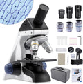 Kids Adults Microscope 40X-2000X - Portable LED Compound