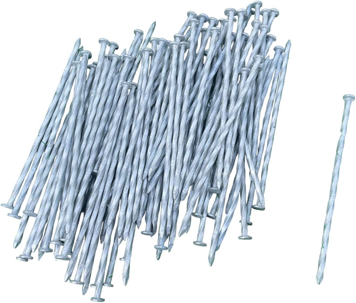 Sandbaggy 6 inch Galvanized Landscape Edging Spikes for Tough Soil