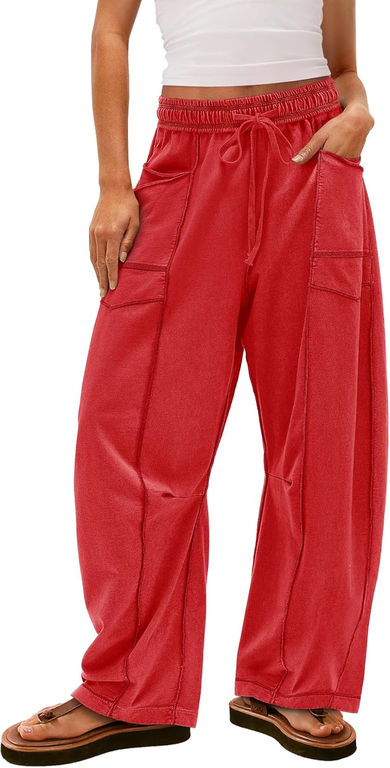 Yanekop Womens Baggy Wide Leg Pants for Casual Fall Wear