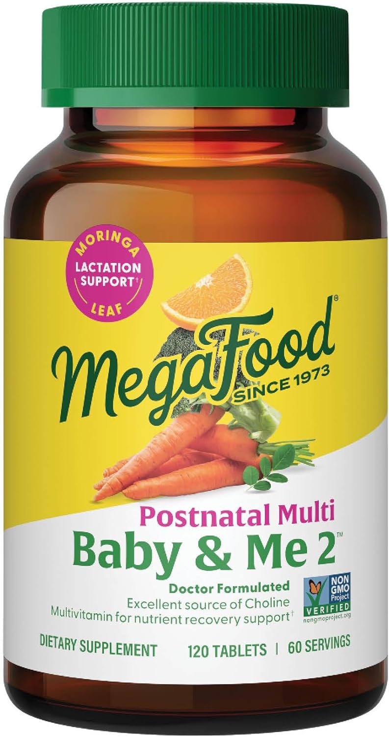 MegaFood Baby & Me 2 Postnatal Vitamins for Breastfeeding Moms