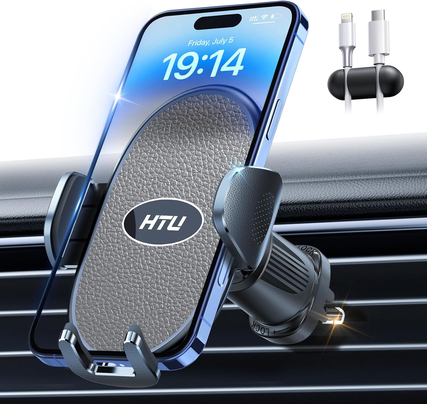 HTU Military-Grade Car Phone Holder for Safe Driving & Stability