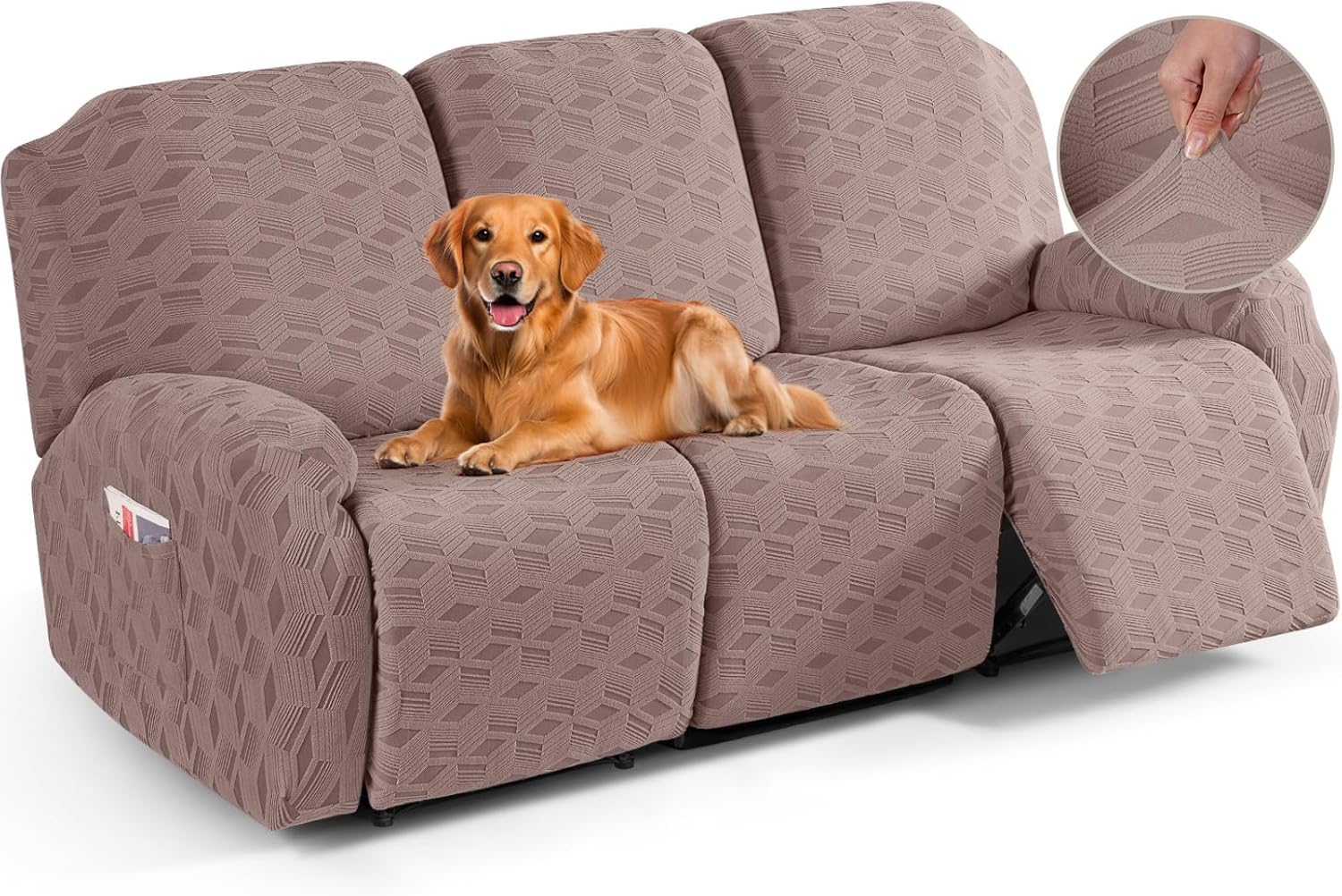 TAOCOCO Recliner Sofa Covers for 3 Seat Furniture Protection