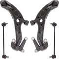 TRQ Front Suspension Kit Control Arm with Ball Joint for Honda Fit
