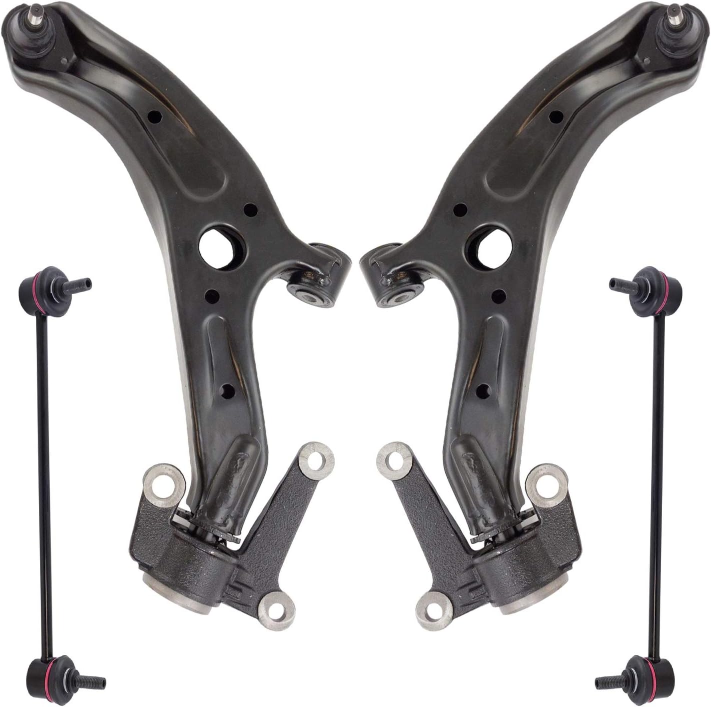 TRQ Front Suspension Kit Control Arm with Ball Joint for Honda Fit