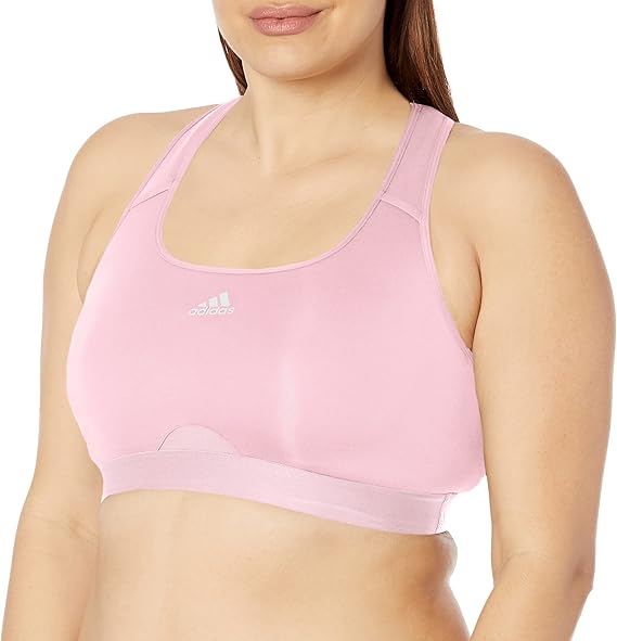 adidas Women's Plus Size Training Medium Support Racer Back Bra