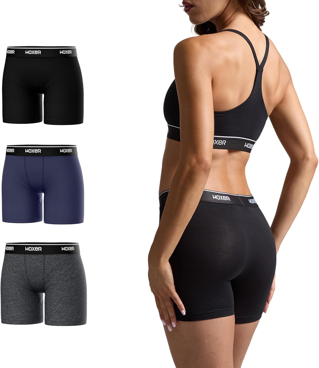 Woxer Boxer Shorts for Women - Comfortable 5in Baller Boy Shorts