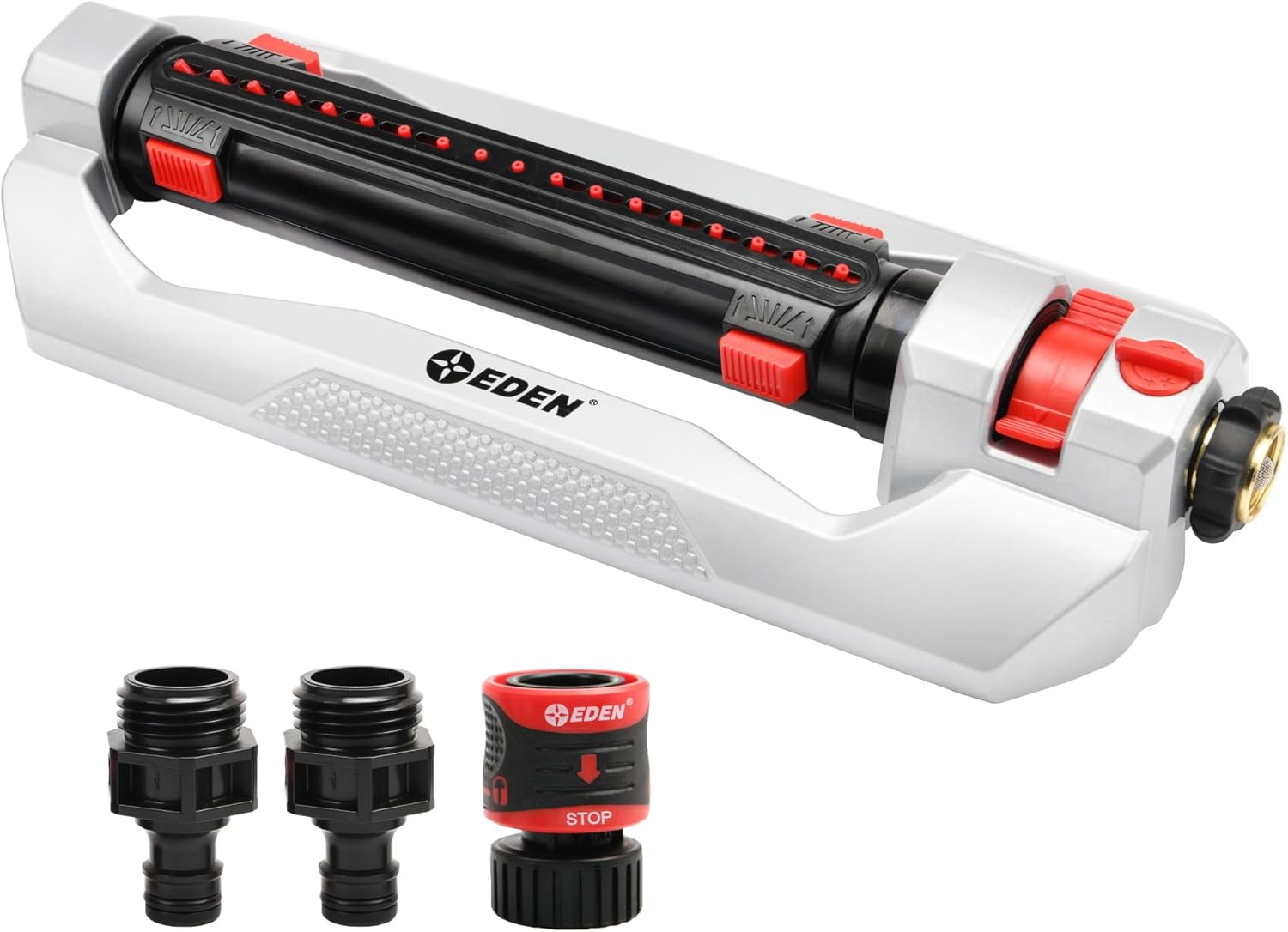 Eden Heavy Duty Turbo Oscillating Sprinkler for Large Lawns
