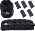 Adjustable Ankle Weights 1-10 LBS Pair with Removable Sandbags