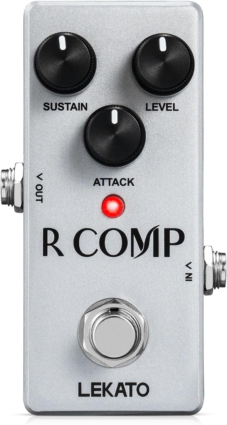 LEKATO Compressor Pedal for Electric Guitar and Bass Effects