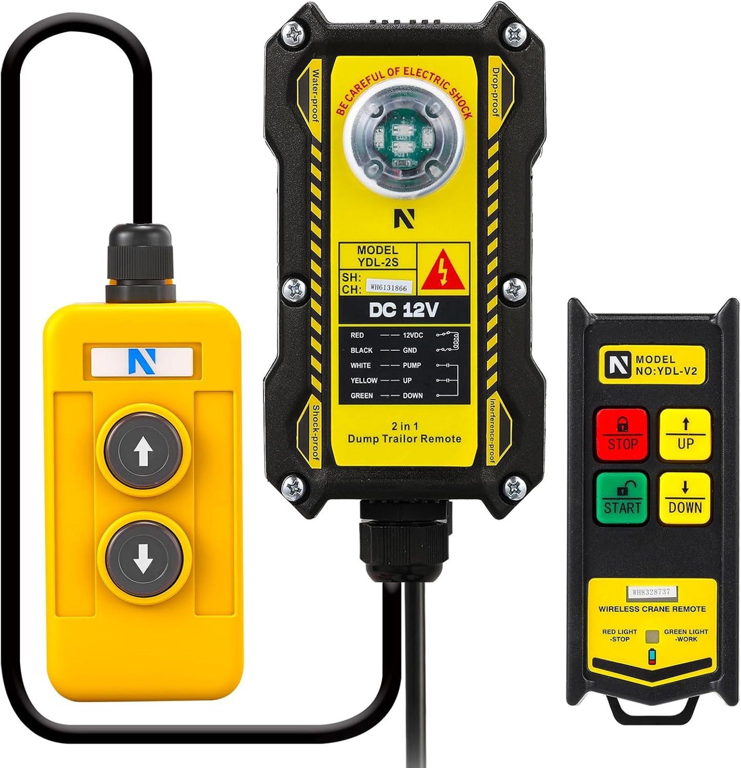 NEWTRY 2 in 1 Crane Remote Control for Efficient Lifting Tasks
