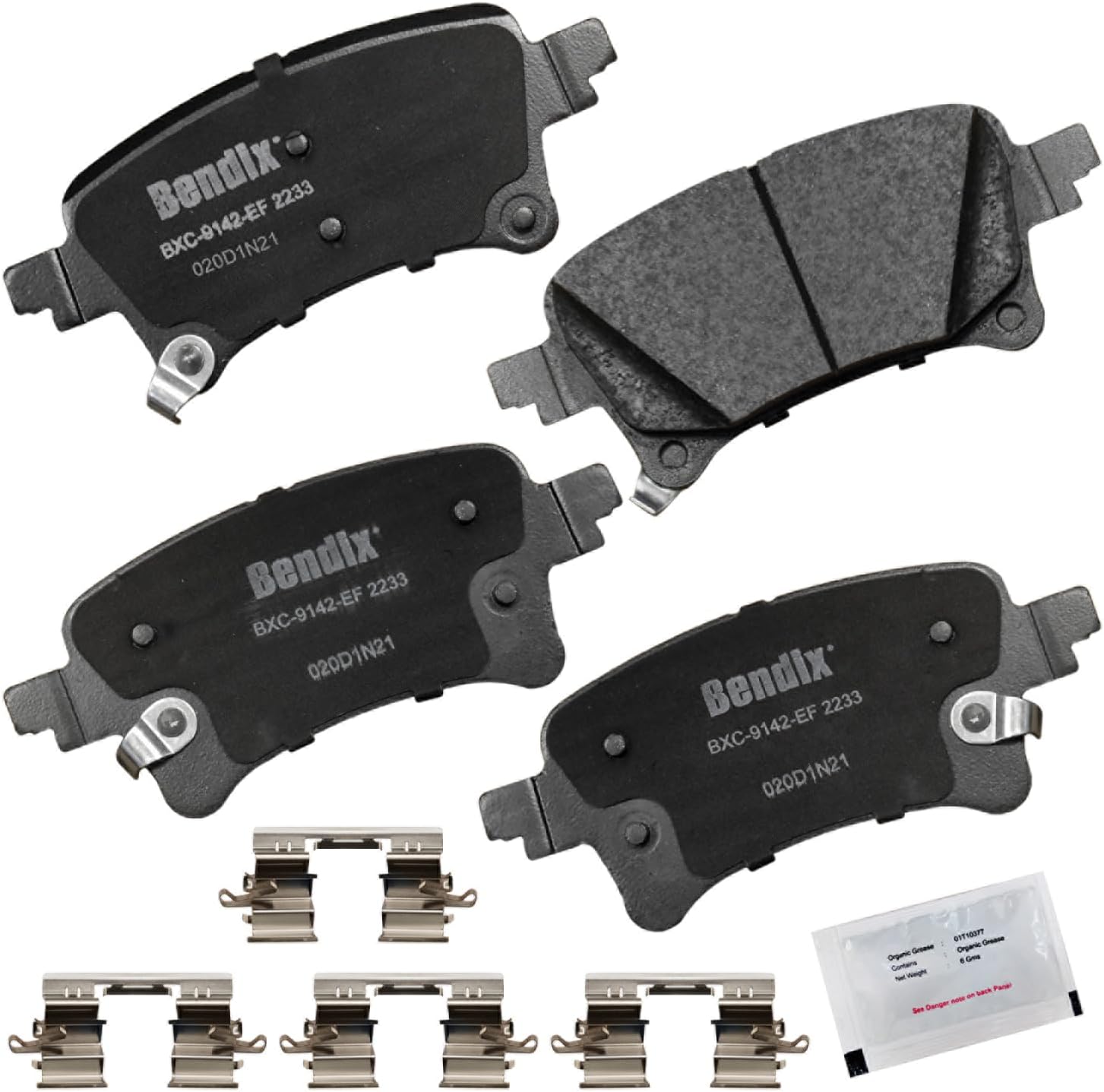 Bendix Priority1 CFC2233 Ceramic Brake Pads for Jeep Gladiator