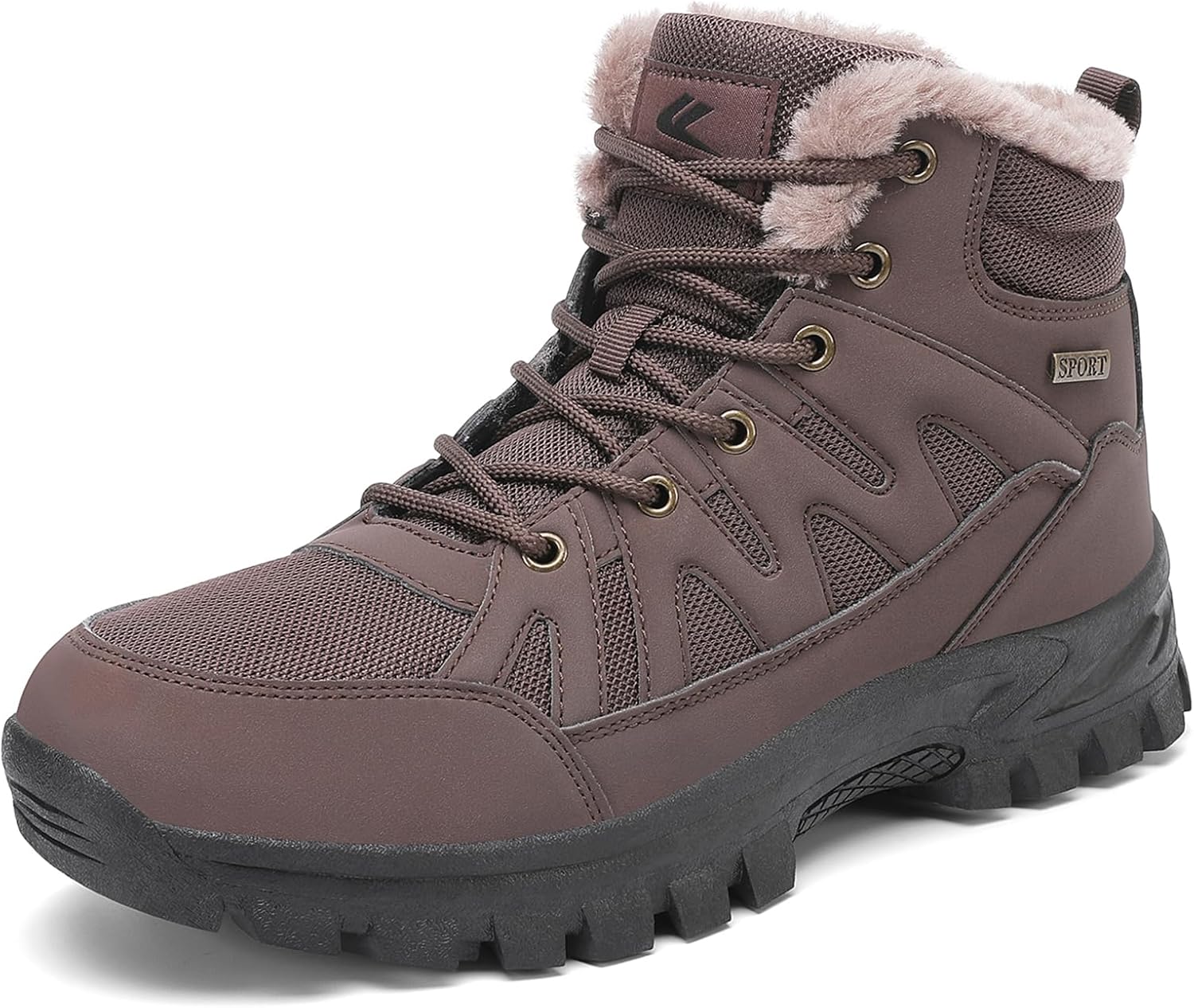 FLARUT Mens Snow Boots for Winter Hiking and Walking Comfort