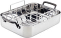 KitchenAid 5-Ply Clad Stainless Steel Roasting Pan for Perfect Meals