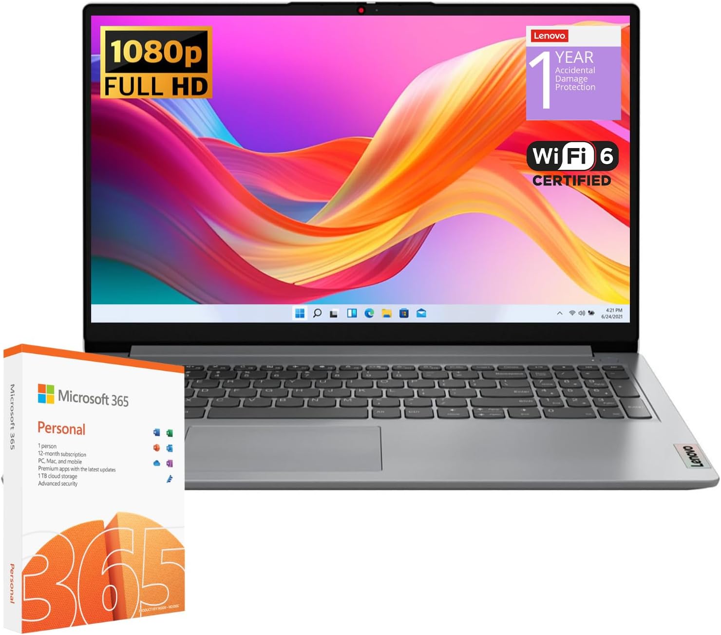 Lenovo IdeaPad 1 Student Laptop with 12GB RAM and 512GB SSD