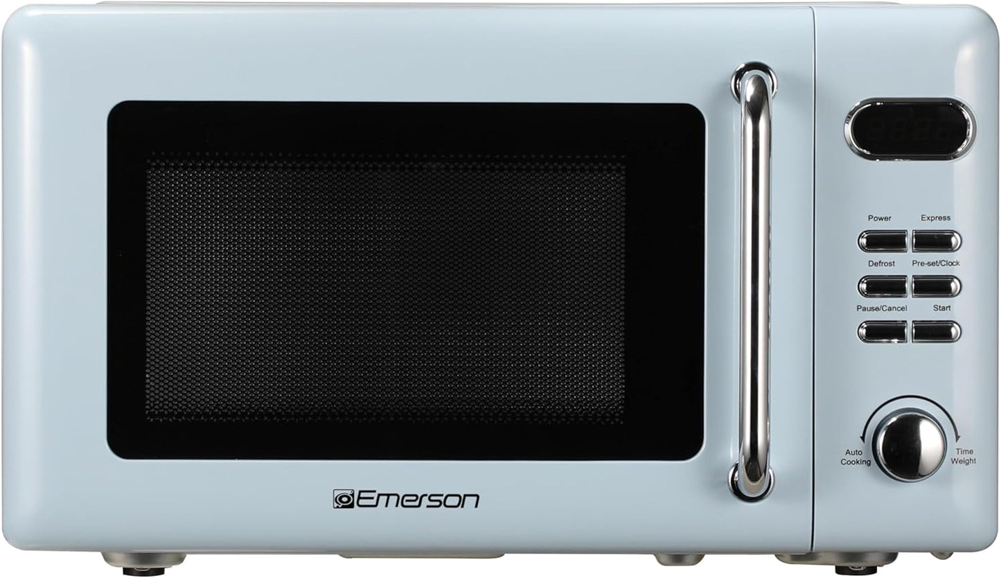 Emerson Retro Compact Microwave: Effortless Cooking Power!