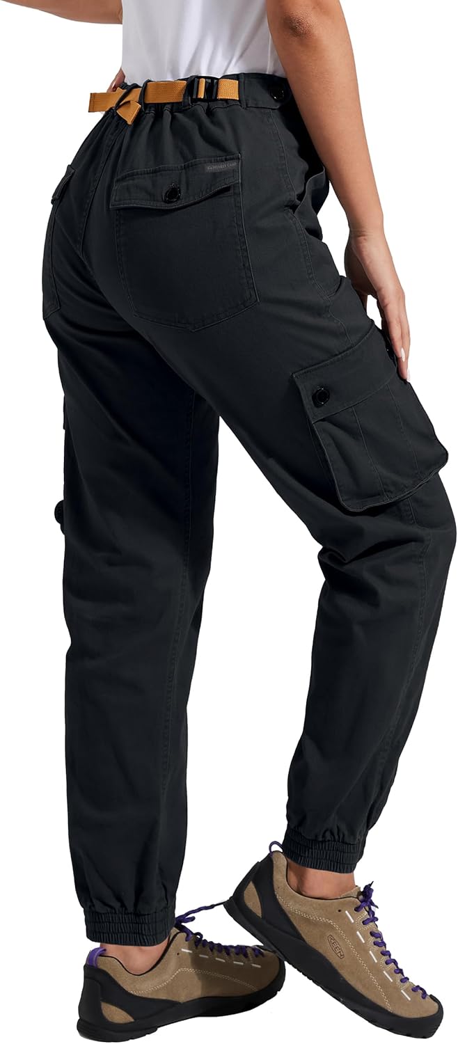 Pioneer Camp Women's Stretchy Cargo Pants for Hiking and Casual Wear