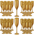 Acrylic Champagne Flutes Unbreakable 5.4 OZ Stemmed Toasting Glasses