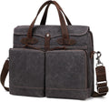 Laptop Bag for Men 15.6 in Messenger Bag - Water-resistant Waxed