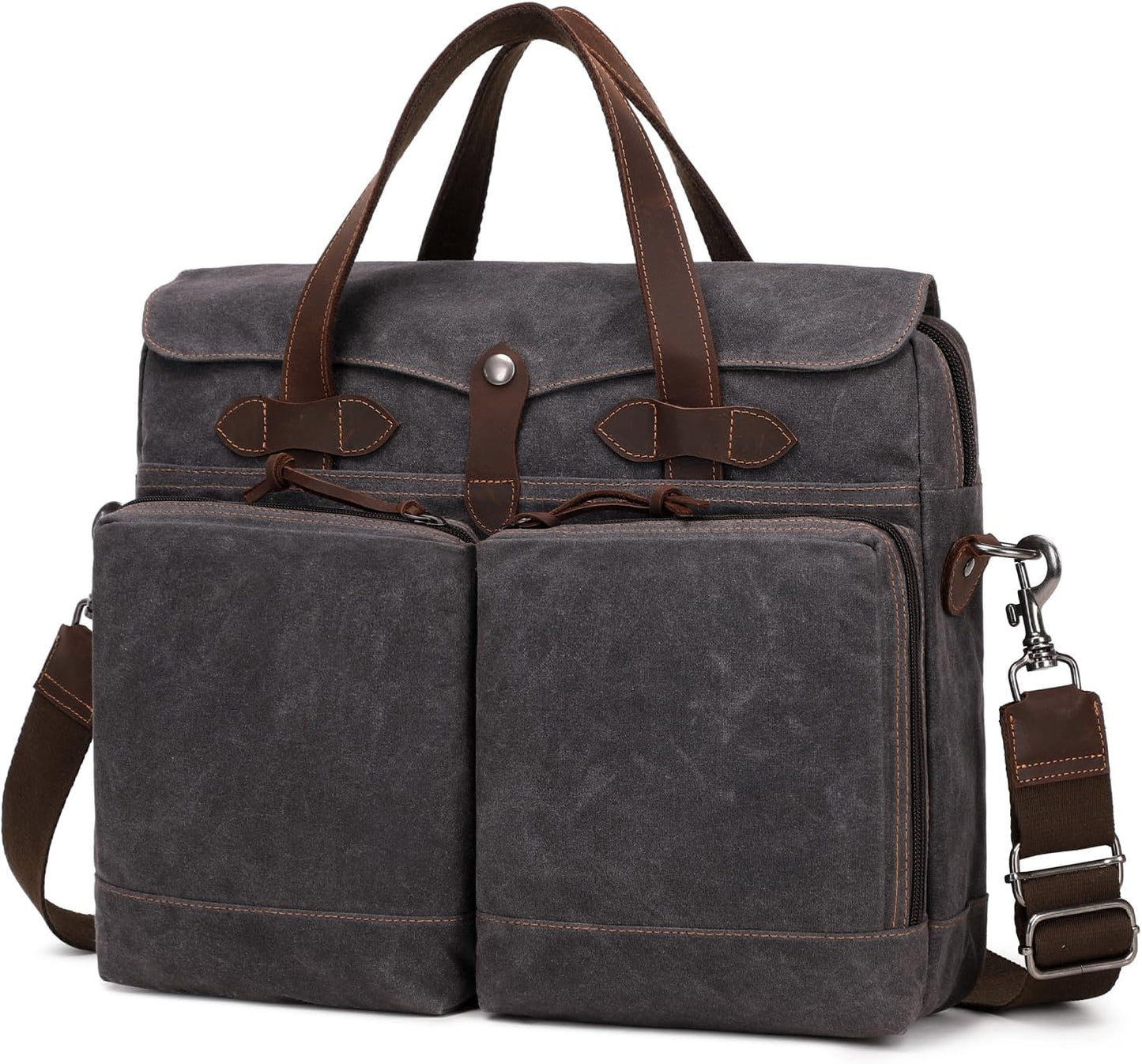 BOVIP Laptop Bag for Men - Water-resistant Messenger Briefcase
