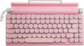Adventurers Typewriter-Style Retro Mechanical Keyboard - Pink LED