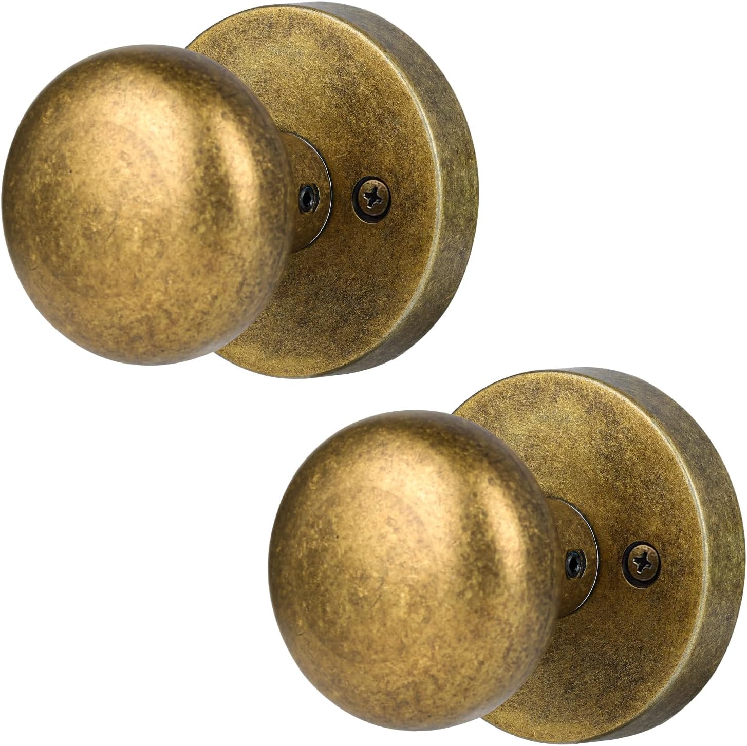 Antique Brass Dummy Door Knobs for Vintage Interior Style