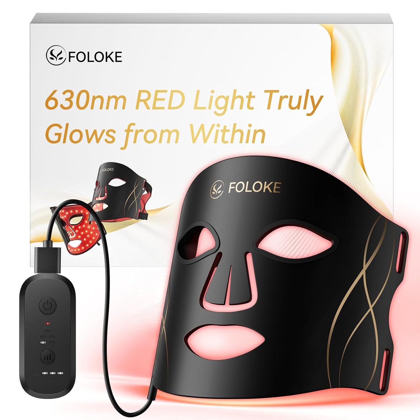 FOLOKE LED Light Therapy Mask for Youthful Skin Care