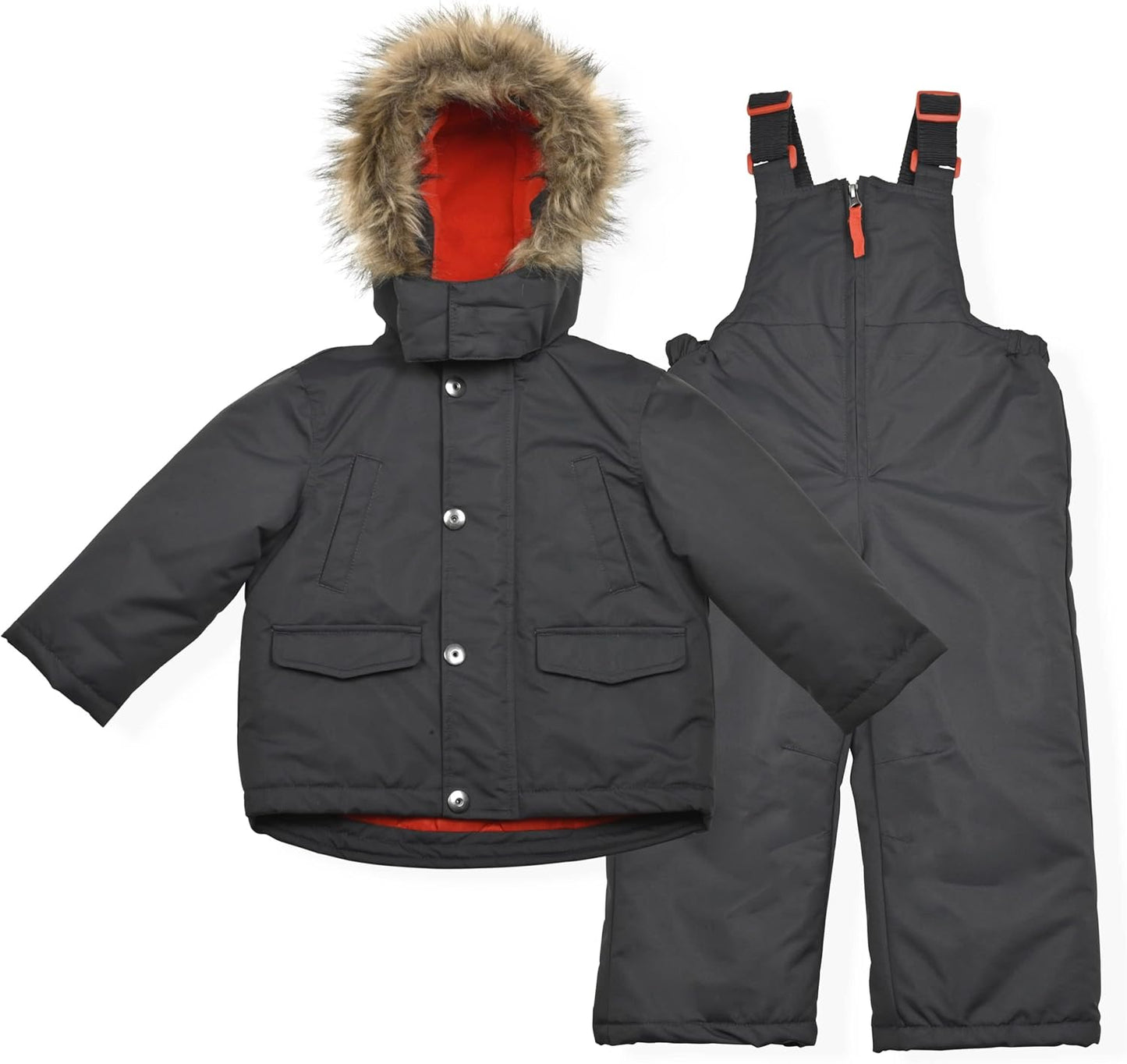 Arctic Quest Boys Ski Jacket and Snowbib Snowsuit Set for Kids